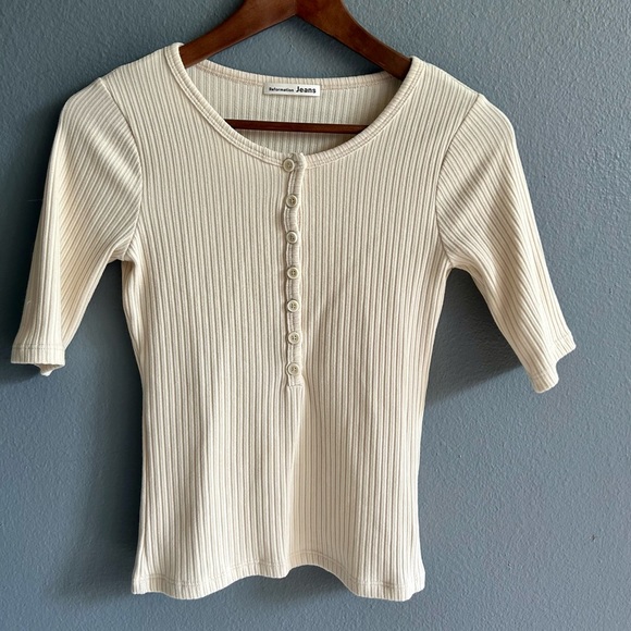 Reformation “Lizzie” Top// Beige, Size Small - Picture 3 of 6